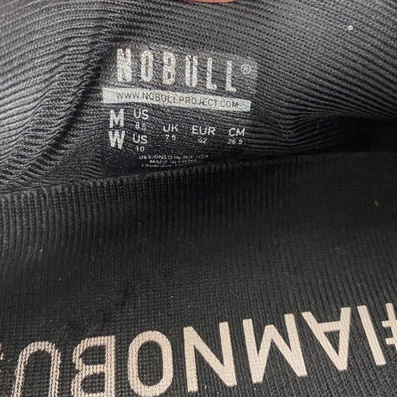 NOBULL Black Ivy Unisex Trainer Sneakers Men’s Sz 8.5 Womens Sz 10 - Picture 8 of 8